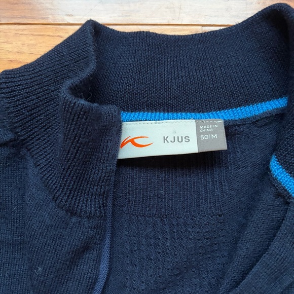 Kjus Wool Quarter Zip Sweater Golf Pullover - Picture 7 of 7